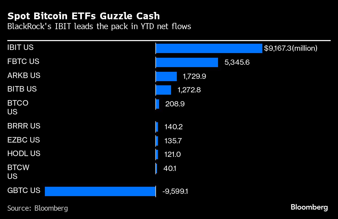 spot bitcoin etf guzzle cash