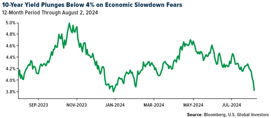 10 year plunges