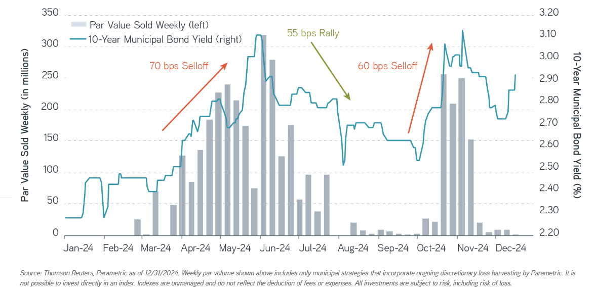 Weekly loss harvesting activity in 2024