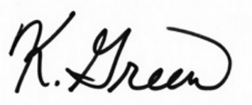Kelly Green signature