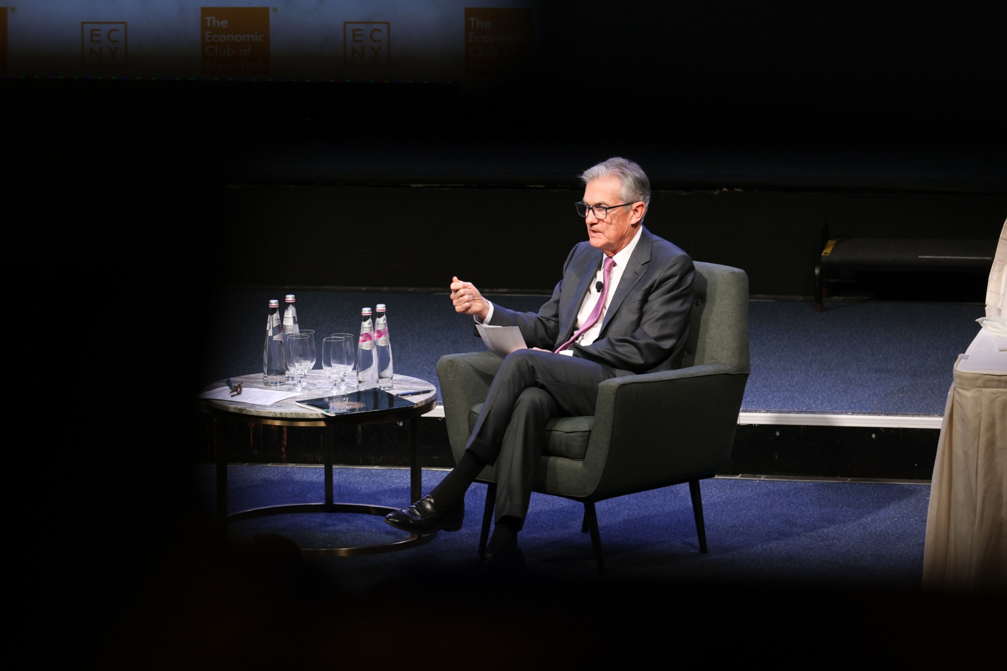Jay Powell has left open the possibility of another hike. Photographer: Bess Adler/Bloomberg