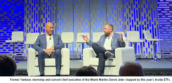 Derek Jeter at Inside ETFs conference in Hollywood, Florida January 2020