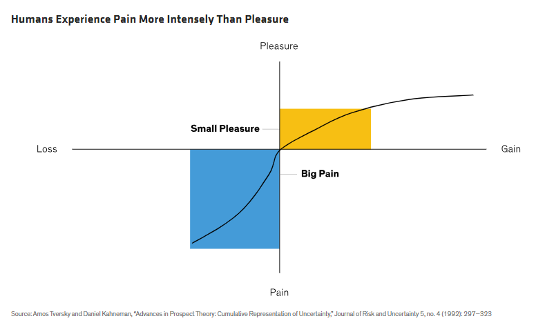 Humans Experience Pain More Intensely Than Pleasure